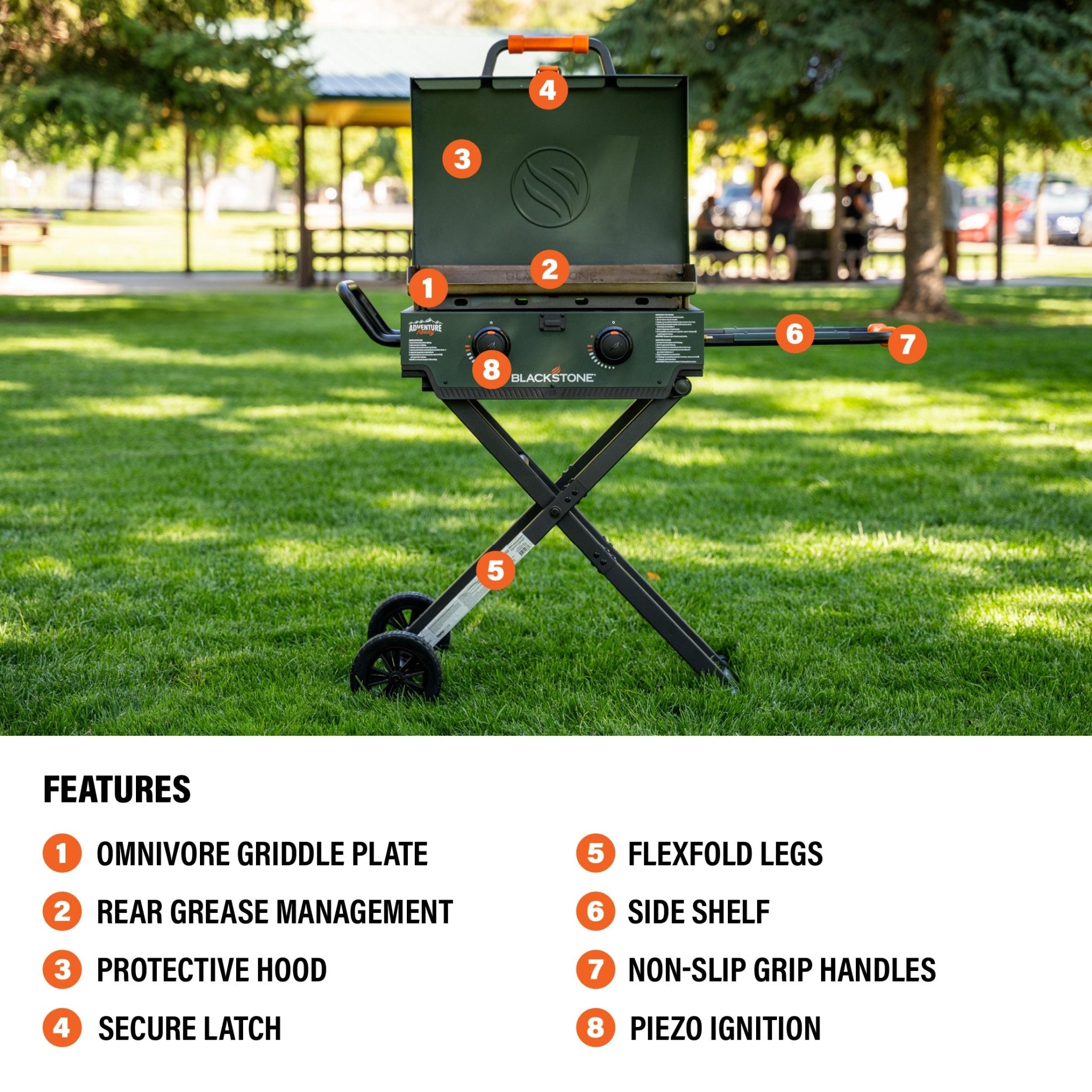 22" Griddle with Flexfold® Legs