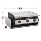 28” Drop-in Griddle with Hood & Insulating Jacket