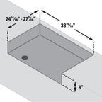 28” Drop-in Griddle with Hood & Insulating Jacket