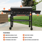 36” Omnivore Griddle with Hood