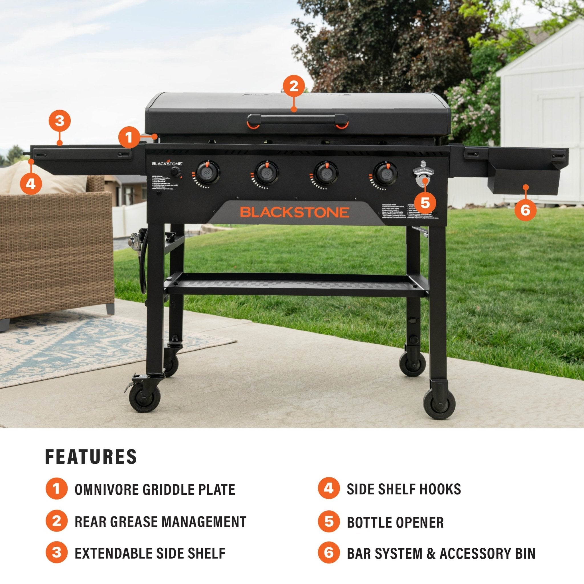 36” Omnivore Griddle with Hood