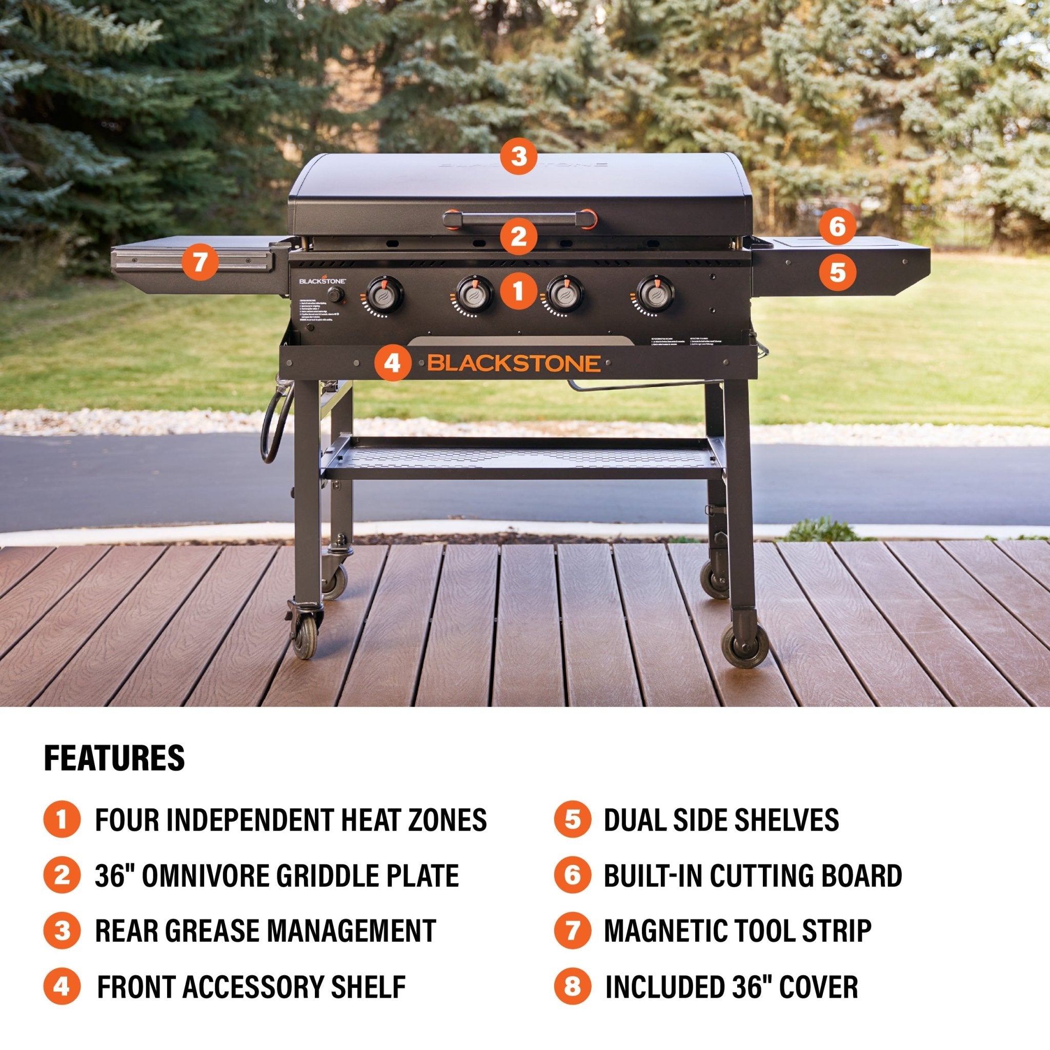 36" Griddle with Hood
